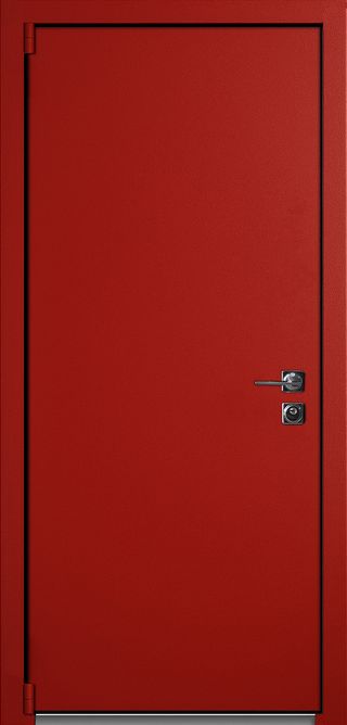 Входная дверь Термо Basic Red снаружи