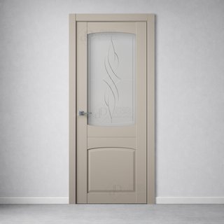 Межкомнатная дверь B4-4 (рисунок Bent) снаружи