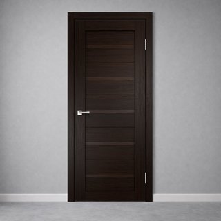 Межкомнатная дверь Дуплекс Венге снаружи