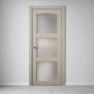 Межкомнатная дверь B8-2 (рисунок Ромб) снаружи