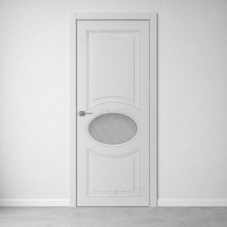 Межкомнатная дверь АН+ 15-3 (гравировка РОМБ) снаружи