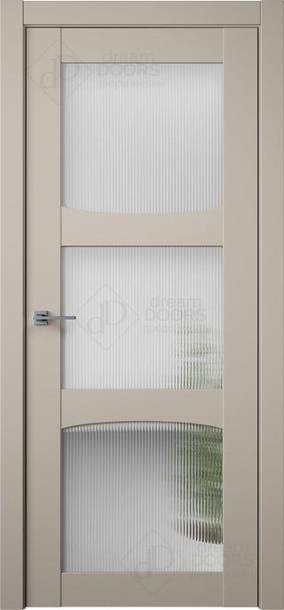 Межкомнатная дверь B15-2 (стекло Мору) снаружи