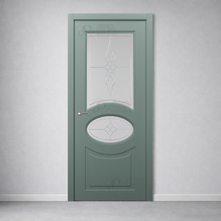 Межкомнатная дверь АН15 (гравировка БЕНТ) снаружи