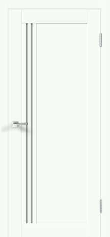 Межкомнатная дверь Икс Лайн 8 Белый опал со стеклом из коллекции Velldoris 2