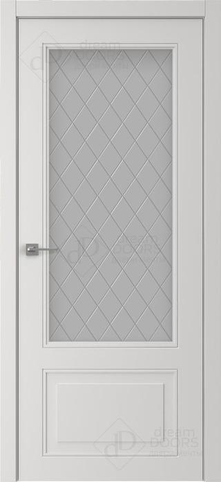 Межкомнатная дверь AN+ 6 (гравировка РОМБ) снаружи