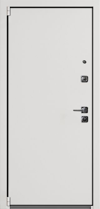 Входная дверь Basic White снаружи