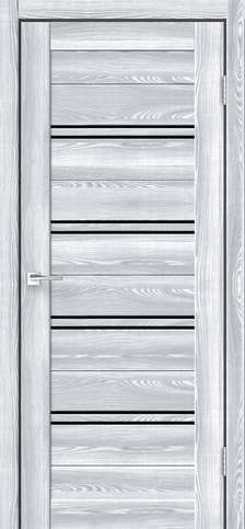 Межкомнатная дверь Икс Лайн 4 Клён Айс со стеклом из коллекции Velldoris 2