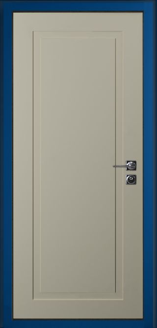 Входная дверь Термо Basic Blue внутри