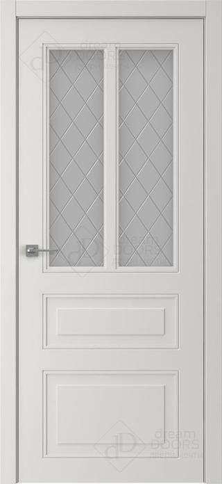 Межкомнатная дверь AN+ 19-2 (гравировка РОМБ) снаружи