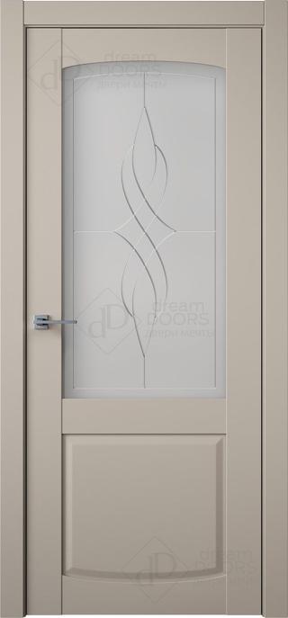 Межкомнатная дверь B6-4 (рисунок Bent) снаружи