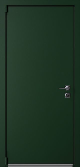 Входная дверь Термо Basic Green снаружи
