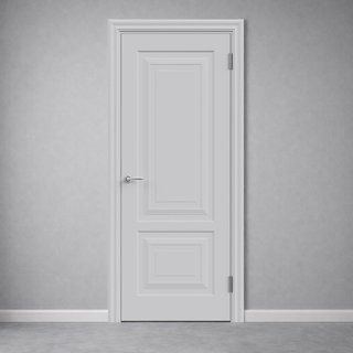 Межкомнатная дверь Сканди НЕО2 2P эмаль светло-серая  снаружи