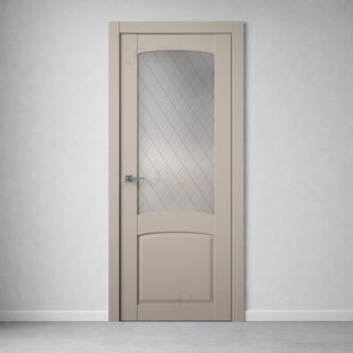Межкомнатная дверь B10-4 (рисунок Ромб) снаружи