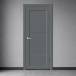 Межкомнатная дверь Стиль 1 Вулкан со стеклом снаружи