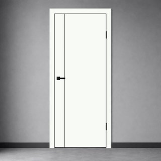 Межкомнатная дверь Галант М1 Белый Опал снаружи