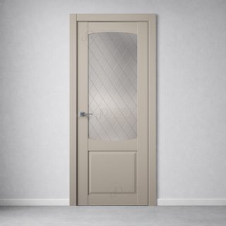 Межкомнатная дверь B2-4 (рисунок Ромб) снаружи