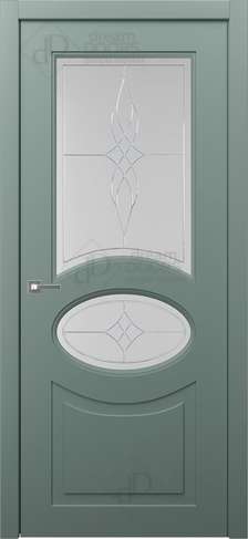 Межкомнатная дверь AN15 (гравировка BENT) из коллекции Ancio