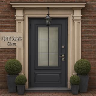 Коллекция входных дверей Термо Чикаго Glass