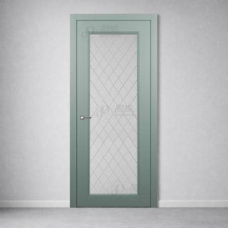 Межкомнатная дверь AН2 (гравировка РОМБ) снаружи