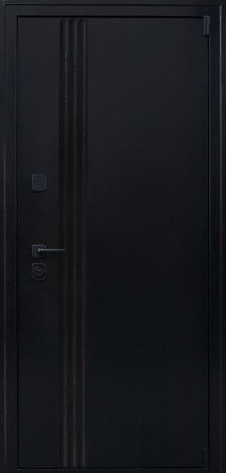 Входная дверь Термо Интро Черная снаружи