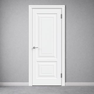 Межкомнатная дверь Сканди НЕО2 2P эмаль белая  снаружи