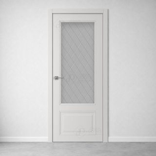 Межкомнатная дверь АН+ 6 (гравировка РОМБ) снаружи