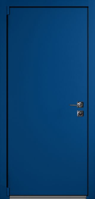Входная дверь Термо Basic Blue снаружи