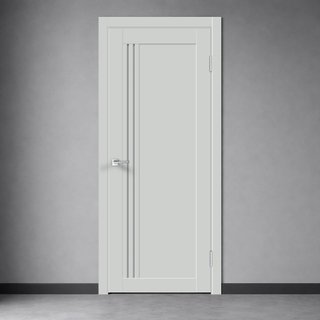 Межкомнатная дверь Икс Лайн 8 Доломит со стеклом снаружи