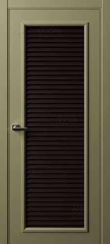 Межкомнатная дверь Жалюзийная 1 (двухцветная) из коллекции Жалюзийные 2