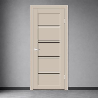 Межкомнатная дверь Стиль 4 Кварцит со стеклом снаружи