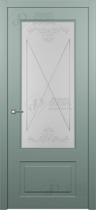 Межкомнатная дверь AN6 (рисунок 112) снаружи
