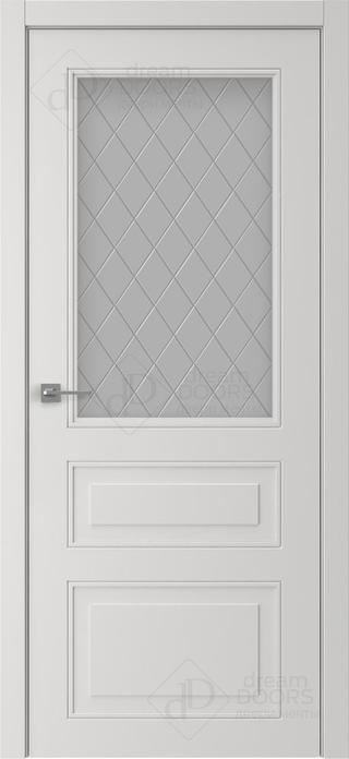 Межкомнатная дверь AN+ 8-2 (гравировка РОМБ) снаружи