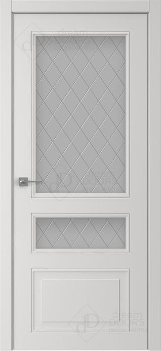 Межкомнатная дверь AN+ 8-3 (гравировка РОМБ) снаружи