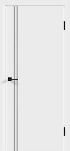 Межкомнатная дверь Флэт M2 Эмаль белая из коллекции Velldoris