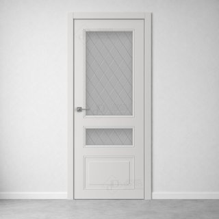 Межкомнатная дверь АН+ 8 (гравировка РОМБ) снаружи