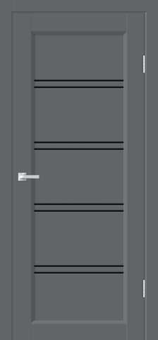 Межкомнатная дверь Стиль 4 Вулкан со стеклом из коллекции Velldoris 2