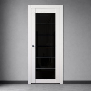 Межкомнатная дверь Престиж с молдингами ДО снаружи