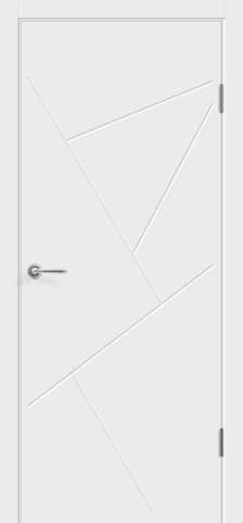 Межкомнатная дверь Флэт S Эмаль белая из коллекции Velldoris