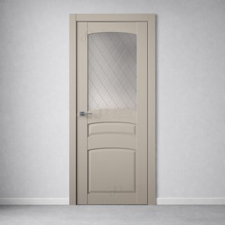 Межкомнатная дверь B16-4 (рисунок Ромб) снаружи