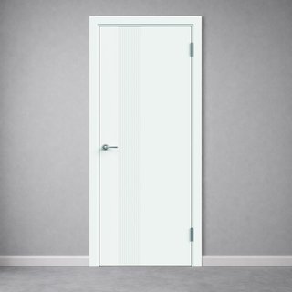 Межкомнатная дверь Флэт 3D1 Эмаль белая снаружи