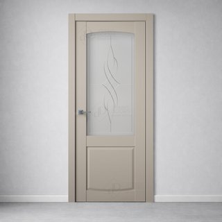 Межкомнатная дверь B6-4 (рисунок Bent) снаружи