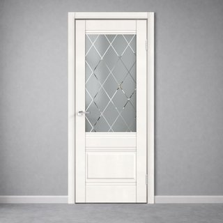 Межкомнатная дверь Альто 2V Эмалит белый снаружи