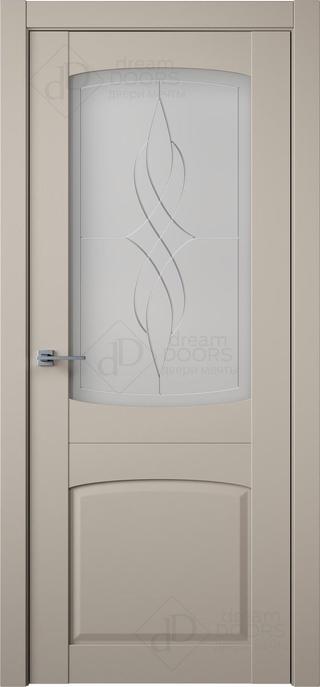 Межкомнатная дверь B4-4 (рисунок Bent) снаружи