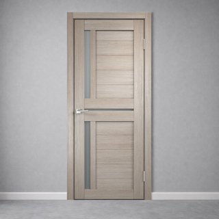 Межкомнатная дверь Дуплекс 3 Капучино со стеклом снаружи